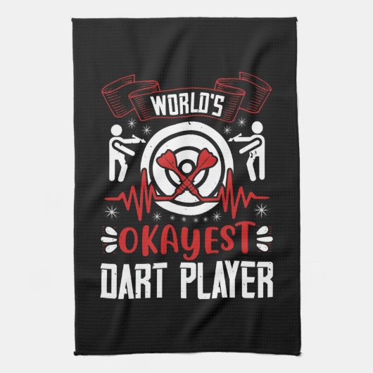 Darts - 's Werelds Okayest Dart Player Theedoek (Verticaal)
