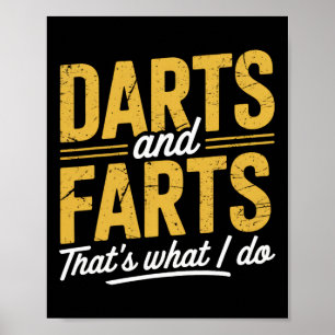 Darts Scheten Grappige Dart Gezegden Sarcasme Dart Poster