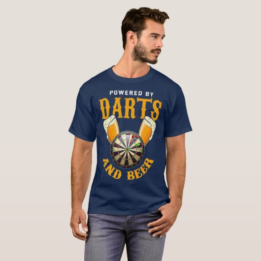 Darts Shirt Funny Beer Lover Quote Joke Darts (Voorkant volledig)