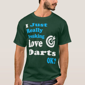 Darts Shirt Ik hou gewoon echt van darten