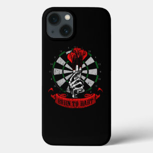 Darts Skelet Hand Geboren Om Te Darten Cadeau Idee iPhone 13 Hoesje