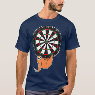 Darts Sloth Dartboard Regels Dart Scoren T-shirt