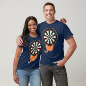 Darts Sloth Dartboard Regels Dart Scoren T-shirt (Unisex)
