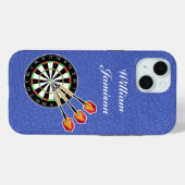 Darts sport with Dartboard and Darts personalize Case-Mate iPhone Case (Achterkant (horizontaal))