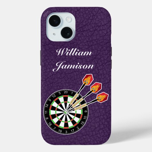 Darts sport with Dartboard and Darts personalize Case-Mate iPhone Case (Achterkant)