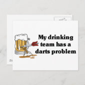 Darts Team Briefkaart (Voorkant / Achterkant)