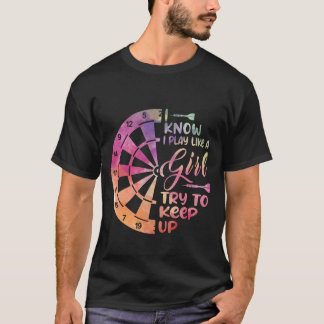 Darts Vrouwen Geschenk Pijlen Veld Team Speel Als T-shirt