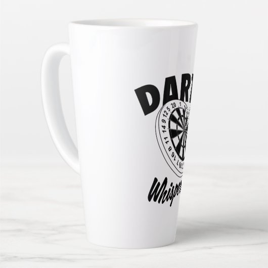 Darts Whisperer Latte Mok (Linkerhoek)