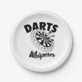 Darts Whisperer Papieren Bordje (Voorkant)