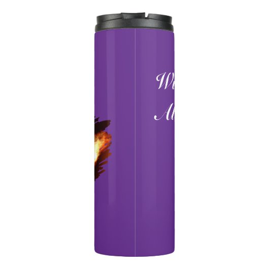 Darts - with Flaming Dart image - Personalize Thermosbeker (Achterkant)