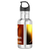 Darts with image of rocketing dart personalized waterfles (Achterkant)