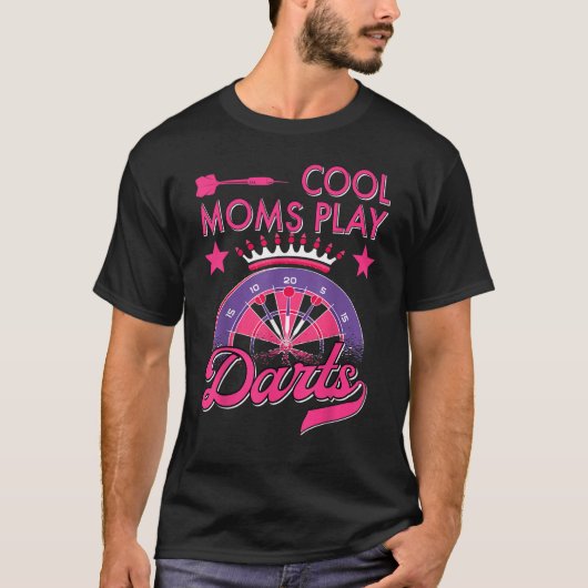 Darts Women Dartboard Girls Dart Player Darting Da T-shirt (Voorkant)