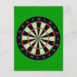 Darttarget_Vector_Clipart DARTS DARTBOARD TARGET Briefkaart