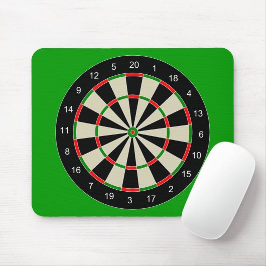 Darttarget_Vector_Clipart DARTS DARTBOARD TARGET Muismat (Met muis)