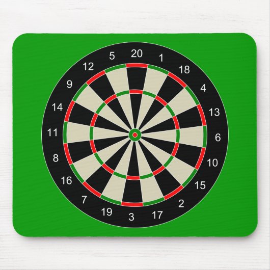 Darttarget_Vector_Clipart DARTS DARTBOARD TARGET Muismat (Voorkant)