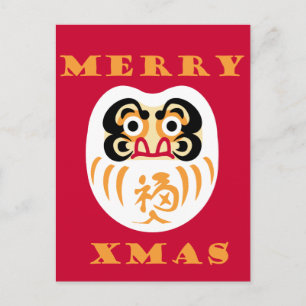 Daruma Claus Briefkaart