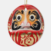 Daruma doll keramisch ornament (Links)
