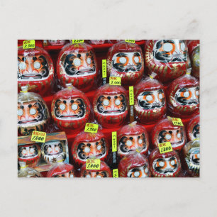 Daruma Good Luck Dolls of Japan Briefkaart