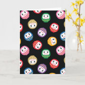 Daruma Kaart (Gele Bloem)