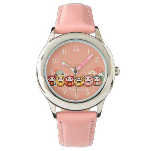 Daruma Kleuren gepersonaliseerd Horloge
