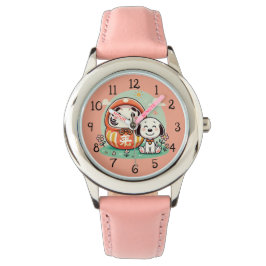 Daruma met schattige puppy horloge