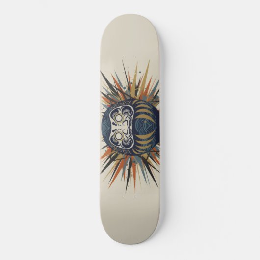 Daruma Skateboard – Japanese Ukiyo-e Inspired Art (Recto)