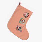 Daruma Trio Grote Kerstsok (Voorkant (Hangend))