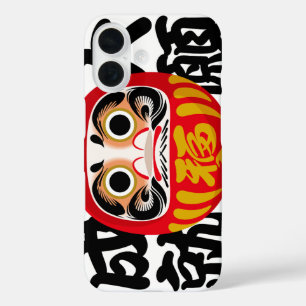 Daruma voor het vervullen van grote dromen & wense iPhone 16 hoesje