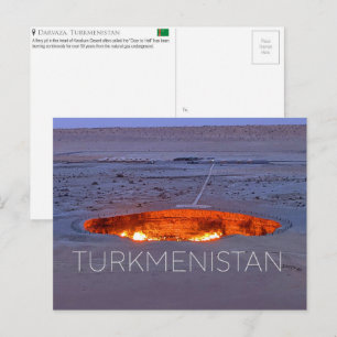 Darvaza, Turkménistan Carte Postale de Voyage