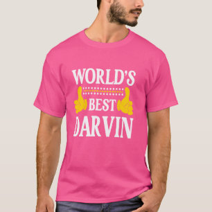 Darvin Persoonlijke Naam Grappige Voornaam Wereld' T-shirt