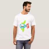 Darwin fish t-shirt (Voorkant volledig)