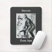 Darwin Goes Ape Mousepad Muismat (Met muis)