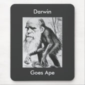 Darwin Goes Ape Mousepad Muismat (Voorkant)