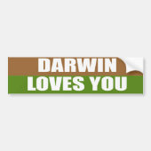 Darwin houdt van je bumpersticker (Voorkant)