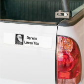 Darwin houdt van jou 2 bumpersticker (Op Truck)