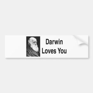 Darwin houdt van jou 2 bumpersticker
