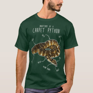 Darwin huisdier Python Snake Anatomie T-shirt