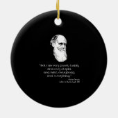 Darwin: Ik ben vandaag heel slecht Keramisch Ornament (Achterkant)