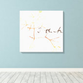 Darwin, ik denk een boom van het leven canvas afdruk (Insitu (Houten vloer))