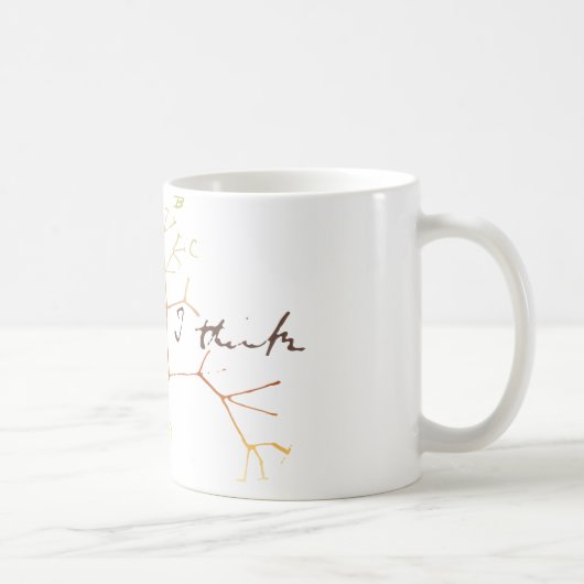 Darwin, ik denk een boom van het leven koffiemok (Rechts)
