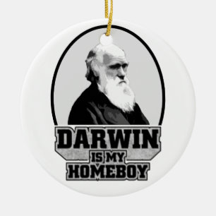 Darwin is mijn homeboy keramisch ornament