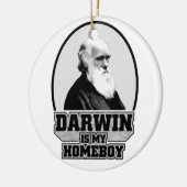 Darwin is mijn homeboy keramisch ornament (Links)