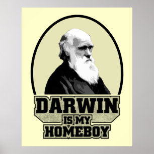 Darwin is mijn homeboy poster