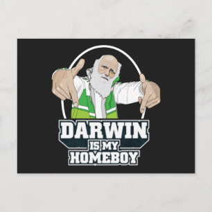 Darwin is mijn homeboy (volledige kleur) briefkaart
