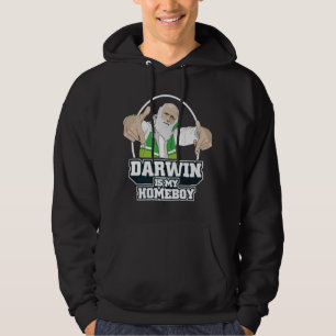 Darwin is mijn homeboy (volledige kleur) hoodie