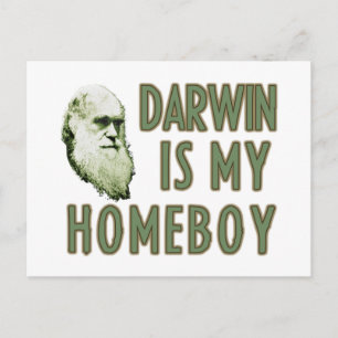 Darwin is mijn huisjongen briefkaart