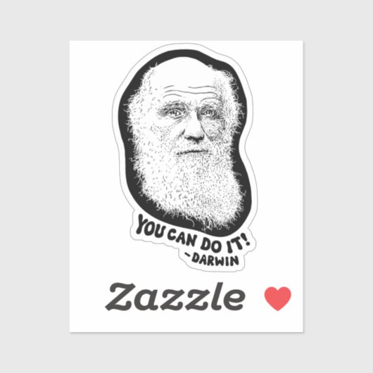 Darwin - je kunt het sticker (Vel)