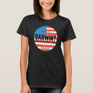 Darwin liet me de F alleen laten gaan Darwin Grapp T-shirt