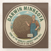 Darwin, Minnesota Twine Ball Coaster Souvenir Gift