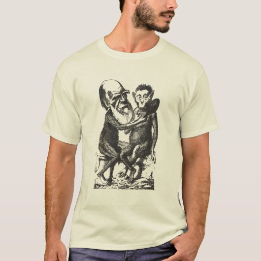 Darwin & Monkey T-shirt (Voorkant)